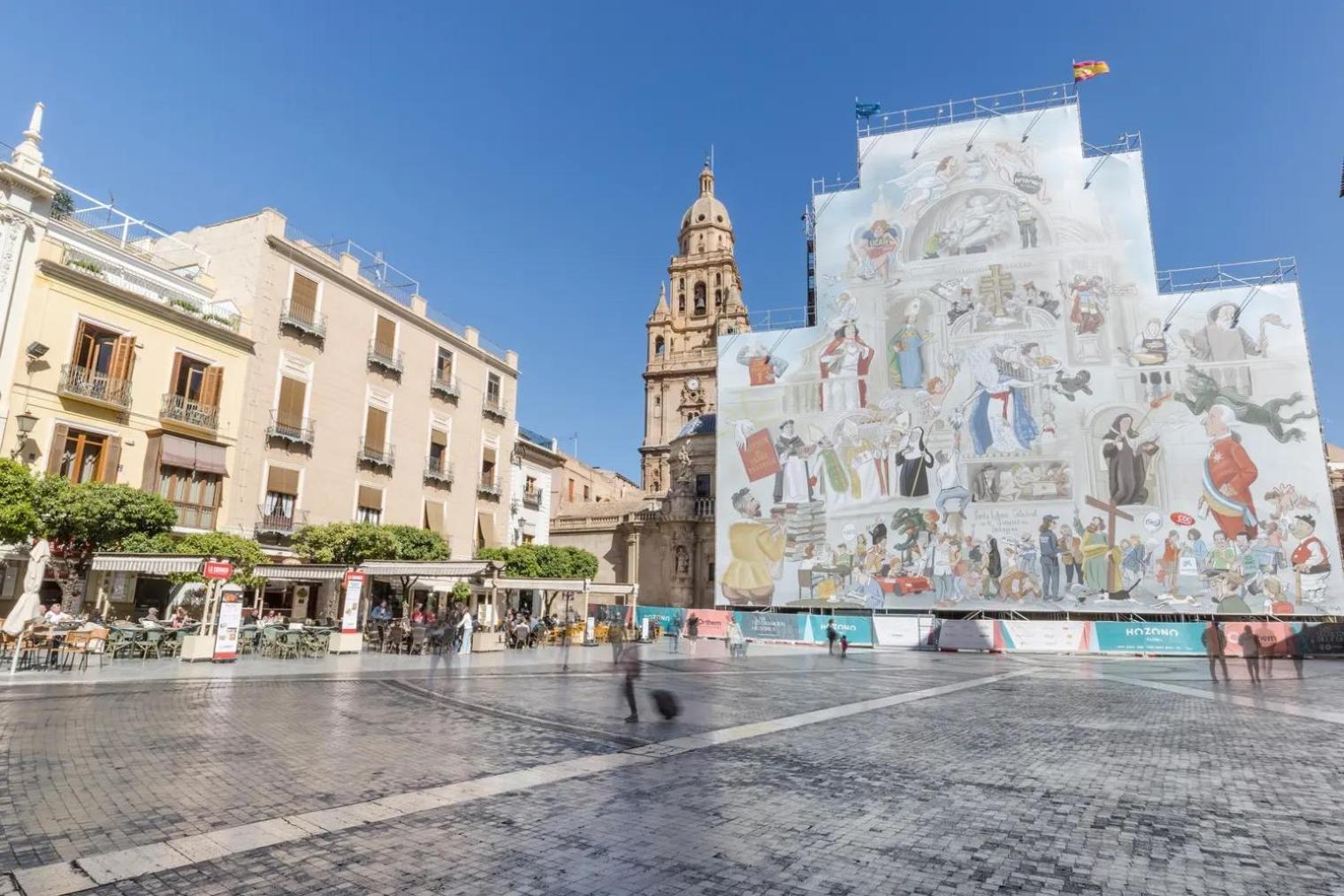 Vista A La Catedral Daire Murcia Dış mekan fotoğraf
